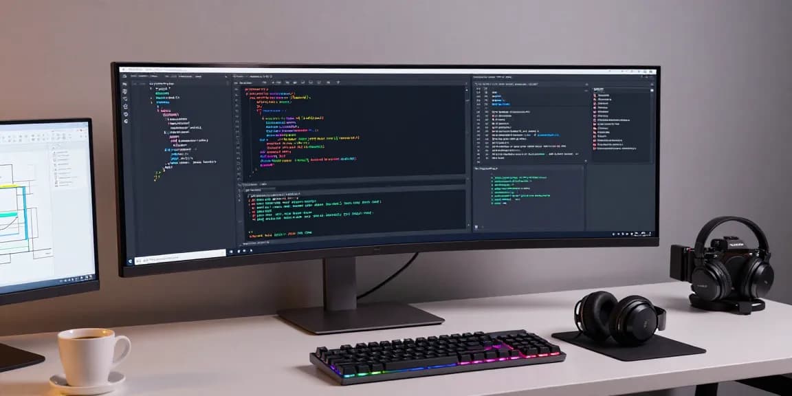 mb668u software development workstation showcasing advanced coding and collaborative tools.