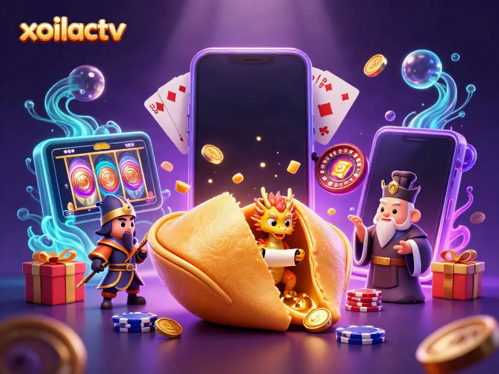 Experience thrilling slot action with xoilactv's vibrant 3D fantasy scene.
