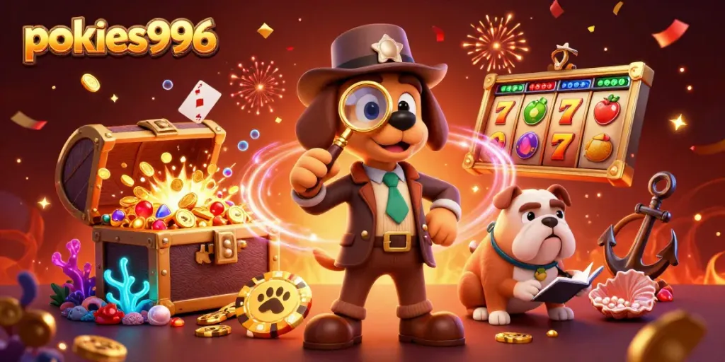 Play exciting games at pokies996 with vibrant action and treasures in a colorful casino world.