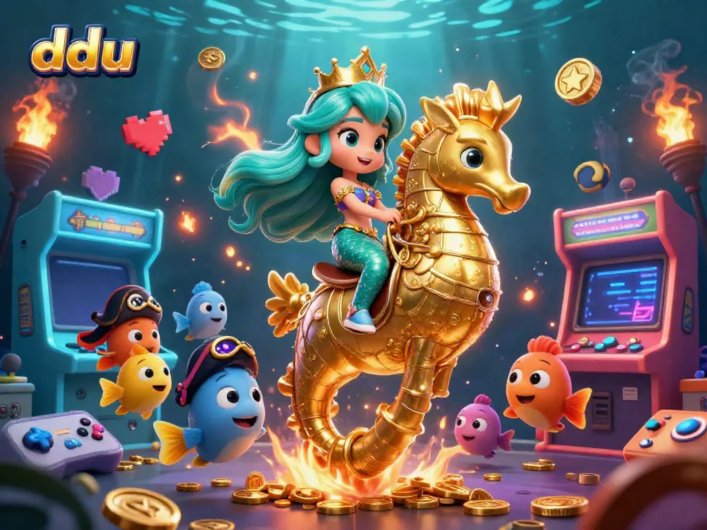 Experience the thrilling gaming world of dduu with vibrant characters and dynamic casino elements.