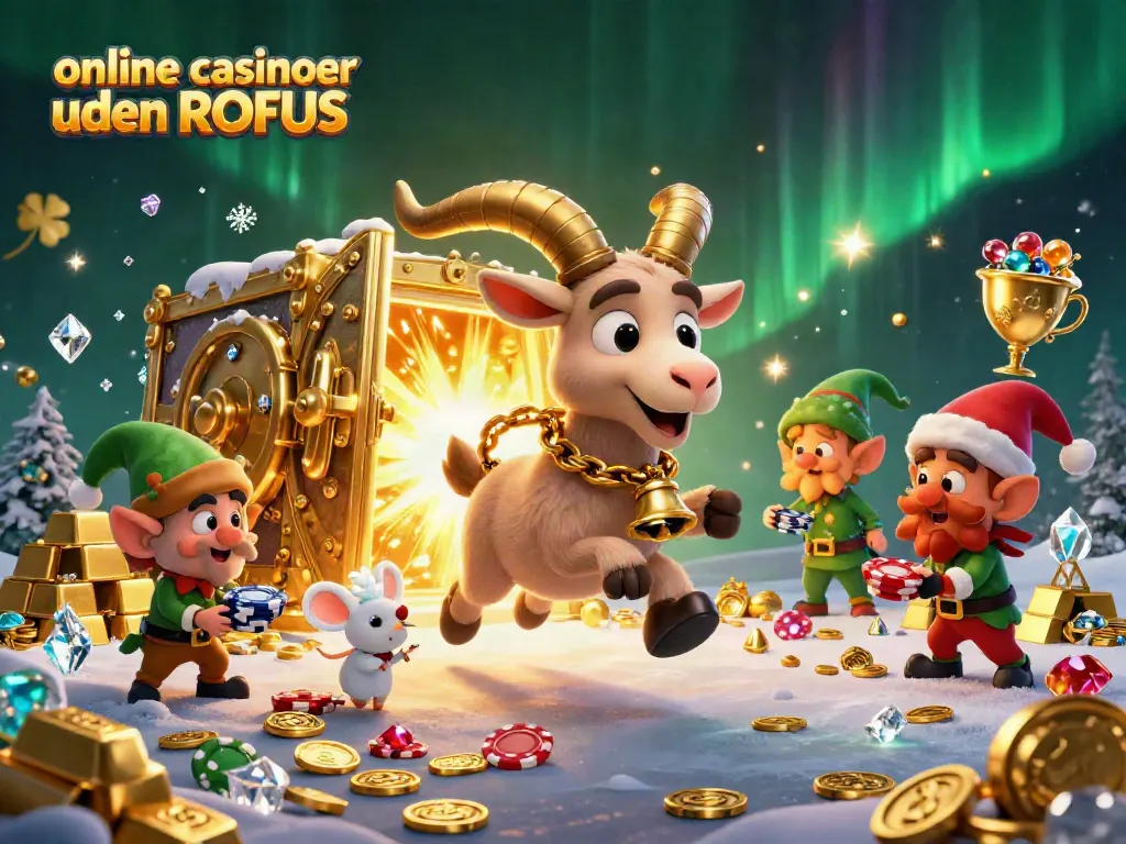 Experience festive gameplay at online casinoer uden ROFUS with fun characters stealing poker chips.
