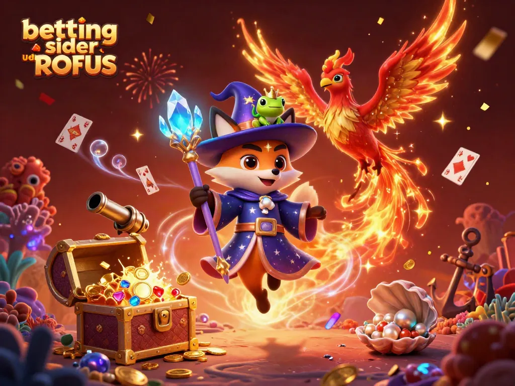Betting sider uden ROFUS: Engage in thrilling betting action with colorful characters and shimmering treasures.
