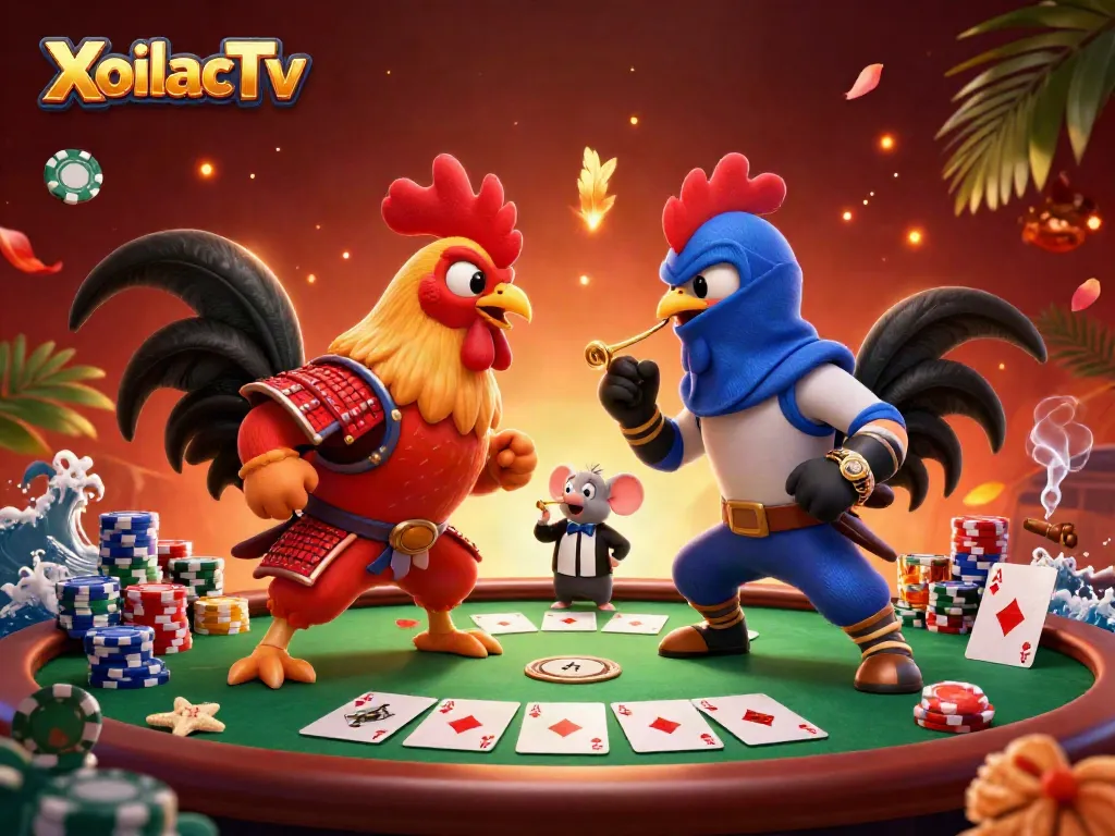 Win big with XoilacTv as fighting roosters clash in an epic casino showdown.