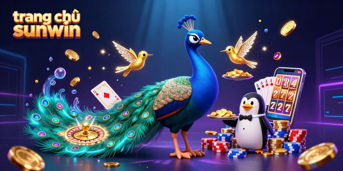 Experience gaming excitement at trang chủ sunwin with a dazzling 3D casino illustration.
