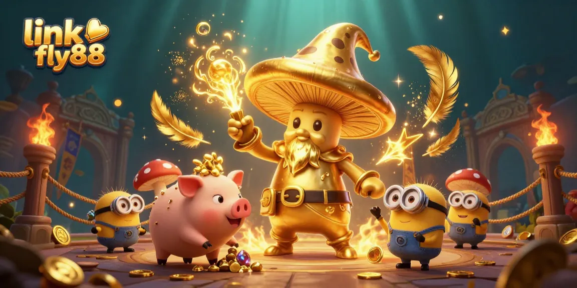 Win big with link fly88 as the golden wizard channels luck in a casino adventure.