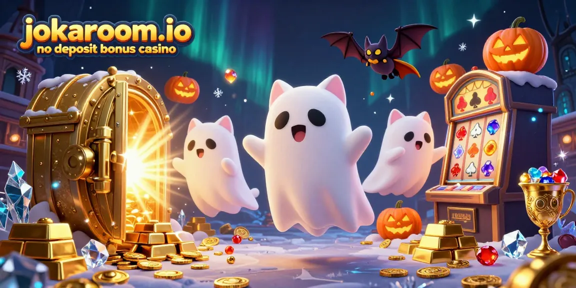 Experience thrilling moments with jokaroom.io no deposit bonus casino in this vibrant 3D casino scene.