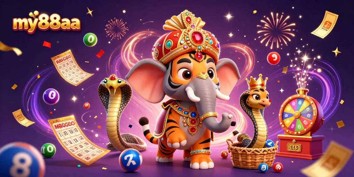 Experience thrilling gameplay at my88aa with vibrant lottery elements and a majestic casino atmosphere.