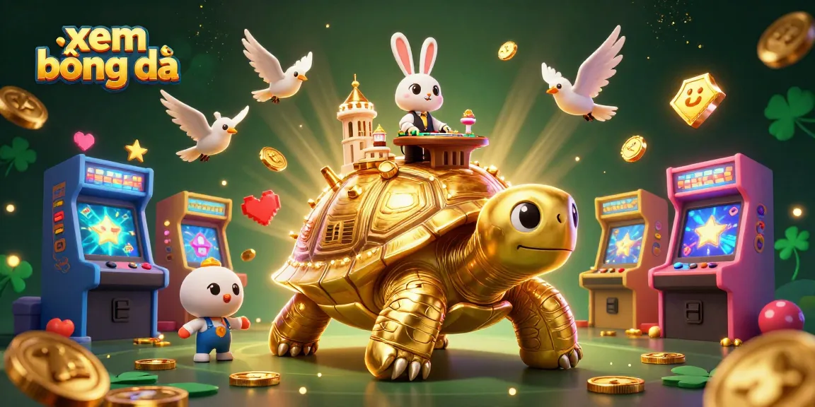 Experience xem bóng đá with dynamic casino elements in a vibrant animated scene.