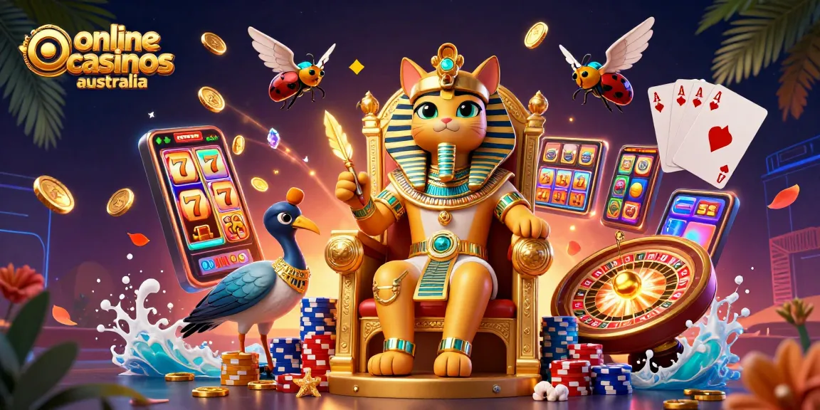Experience the thrill of online casinos Australia with pharaoh-themed gameplay and vivid graphics.